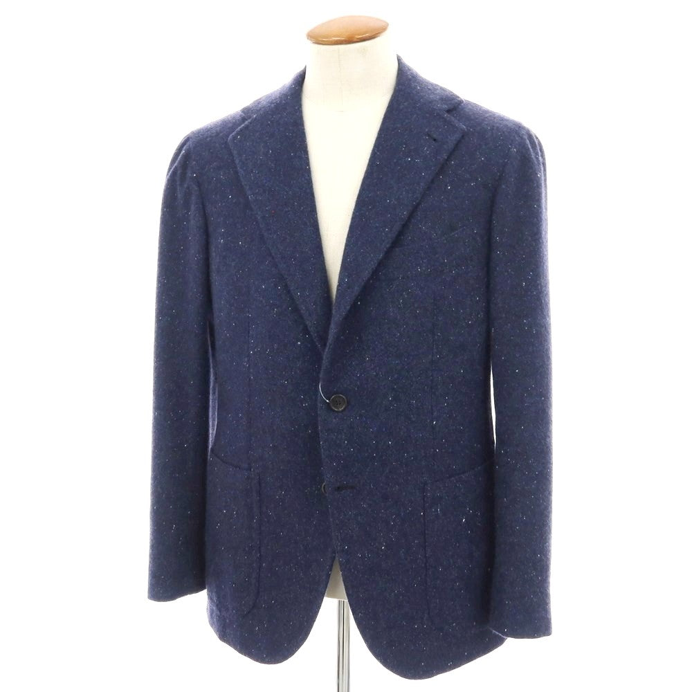 【中古】オラッツィオ ルチアーノ Orazio Luciano カシミヤ 3B テーラードジャケット ライトネイビー【 サイズ48 】【 状態ランクB 】【 メンズ 】 [APD]