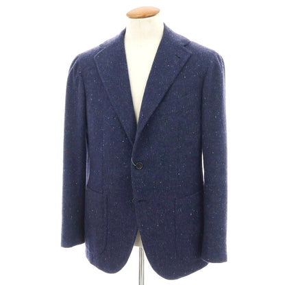 【中古】オラッツィオ ルチアーノ Orazio Luciano カシミヤ 3B テーラードジャケット ライトネイビー【 48 】【 状態ランクB 】【 メンズ 】