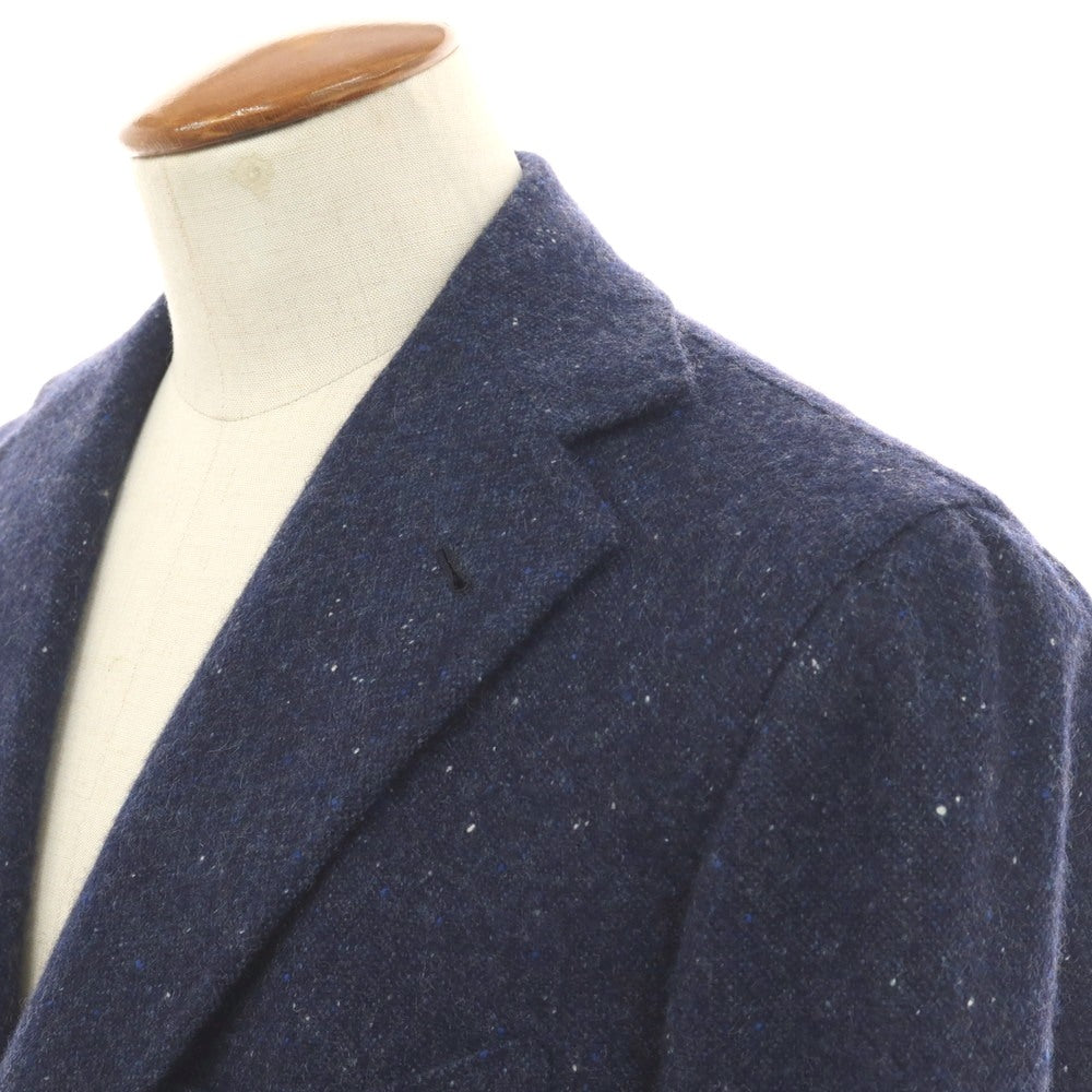 【中古】オラッツィオ ルチアーノ Orazio Luciano カシミヤ 3B テーラードジャケット ライトネイビー【 サイズ48 】【 状態ランクB 】【 メンズ 】 [APD]