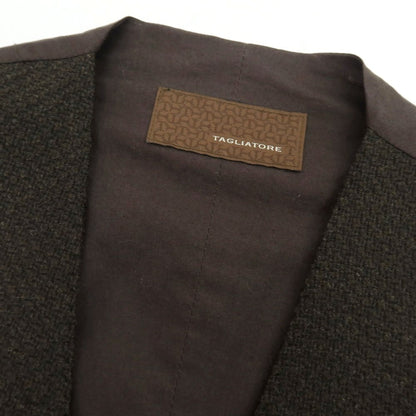 【中古】タリアトーレ TAGLIATORE BRIAN/F ウールポリウレタン カジュアル系ジレ ベスト ブラウン【 44 】【 状態ランクB 】【 メンズ 】
