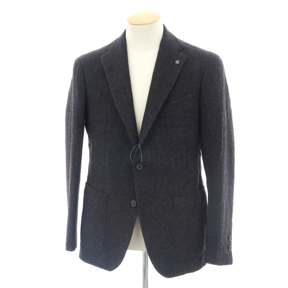【中古】タリアトーレ TAGLIATORE ウールセルロース 2B テーラードジャケット チャコールグレー【 サイズ44 】【 状態ランクB 】【 メンズ 】 [APD]