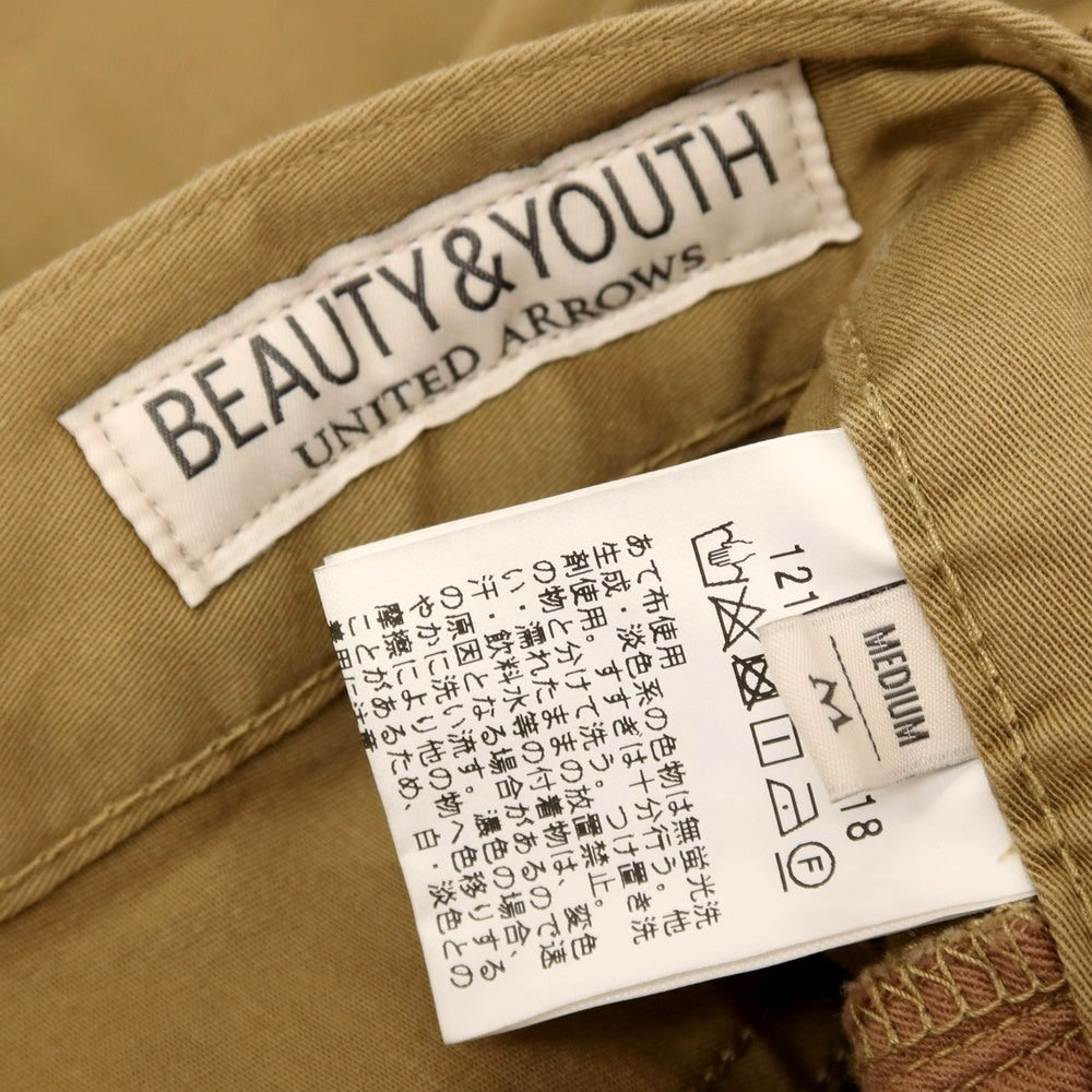 【中古】ビューティアンドユースユナイテッドアローズ BEAUTY&amp;YOUTH UNITED ARROWS ストレッチ コットン 5ポケットパンツ ベージュ【サイズM】【 状態ランクB 】【 メンズ 】