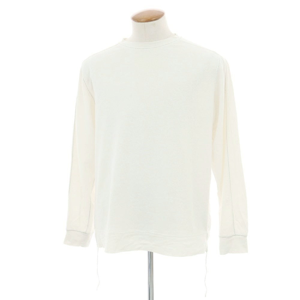 【中古】ビームスプラス BEAMS PLUS ヘンプコットン 長袖Ｔシャツ ホワイト【サイズＭ】【 状態ランクC 】【 メンズ 】[CPD]