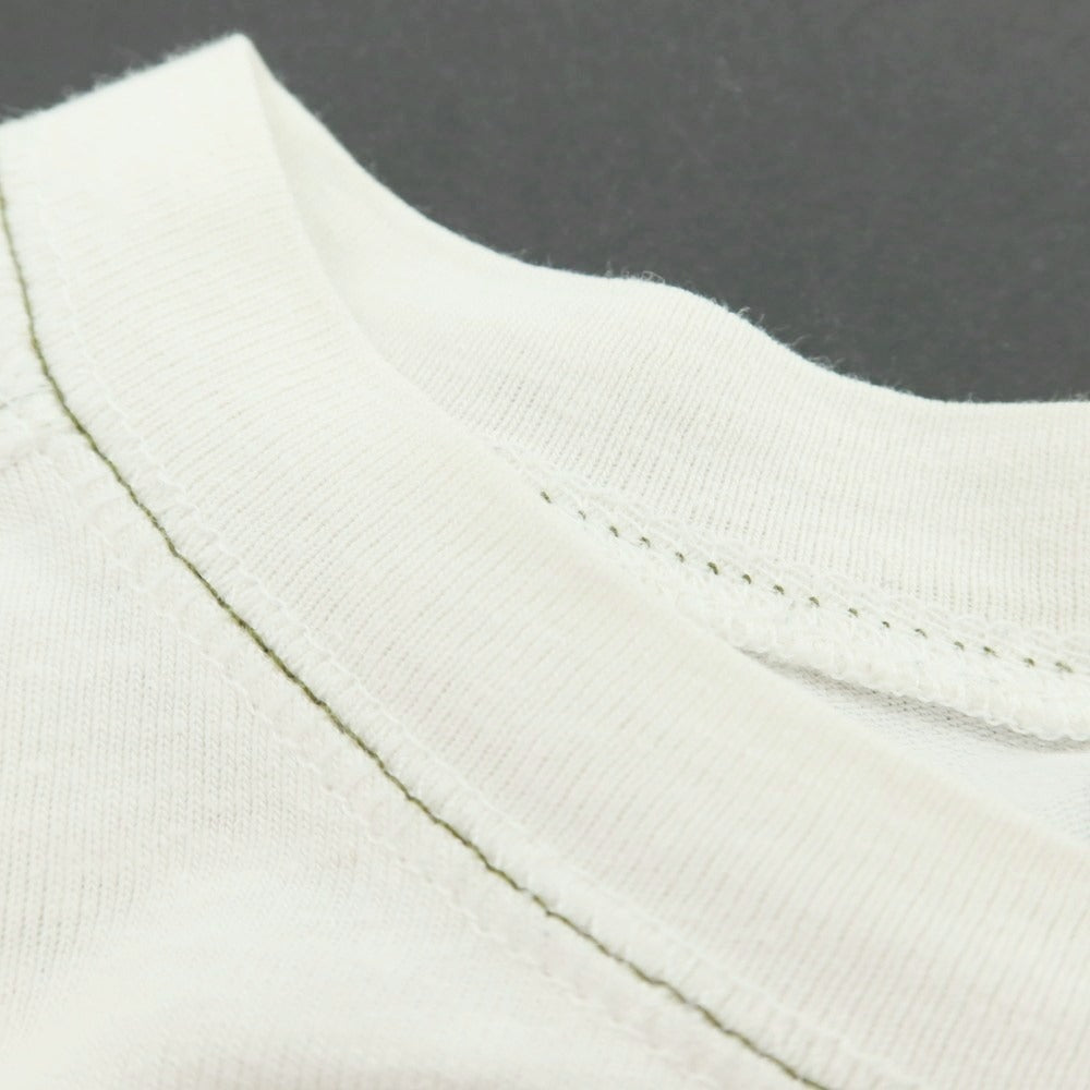 【中古】ビームスプラス BEAMS PLUS ヘンプコットン 長袖Ｔシャツ ホワイト【サイズＭ】【 状態ランクC 】【 メンズ 】[CPD]