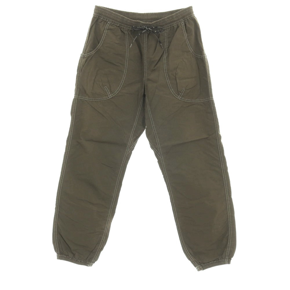 【中古】アンドワンダー and wander リップストップ コットンナイロン イージーパンツ カーキ【サイズ3】【 状態ランクB 】【 メンズ 】