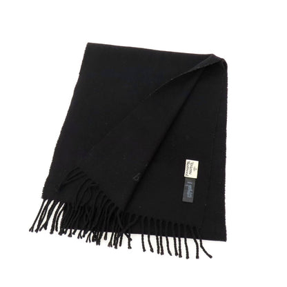 【中古】ヴィヴィアンウエストウッド Vivienne Westwood ウール マフラー ブラック【 状態ランクB 】【 ユニセックス 】