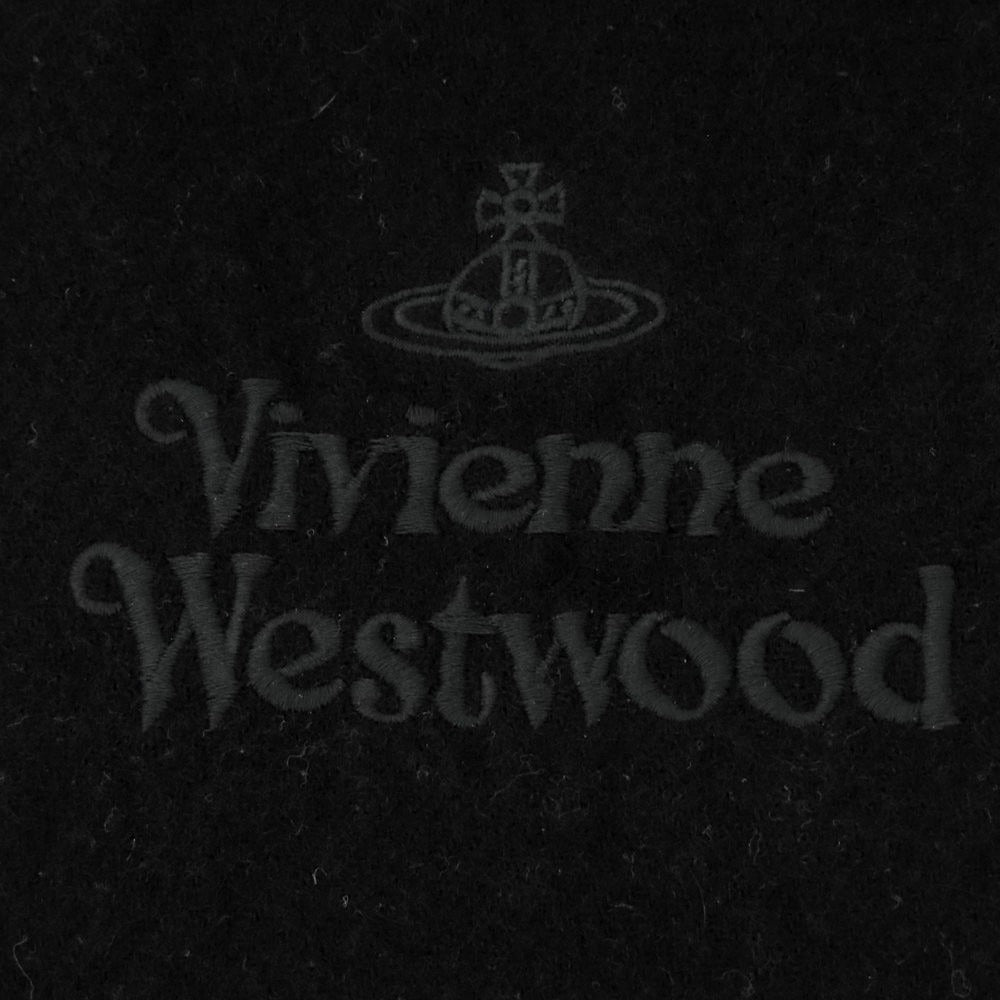 【中古】ヴィヴィアンウエストウッド Vivienne Westwood ウール マフラー ブラック【 状態ランクB 】【 ユニセックス 】