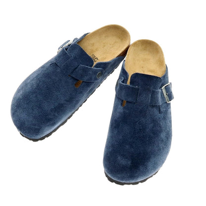 【中古】【未使用】ビルケンシュトック BIRKENSTOCK URBAN RESEARCH別注 BOSTON スエード サンダル ネイビー【 42 】【 状態ランクS 】【 メンズ 】