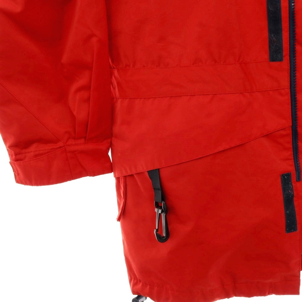 【中古】エーグル AIGLE ポリエステル フーデッドコート レッド【サイズS】【 状態ランクC 】【 メンズ 】[CPD]