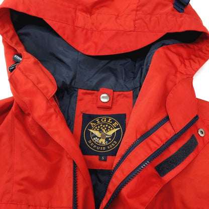 【中古】エーグル AIGLE ポリエステル フーデッドコート レッド【サイズS】【 状態ランクC 】【 メンズ 】