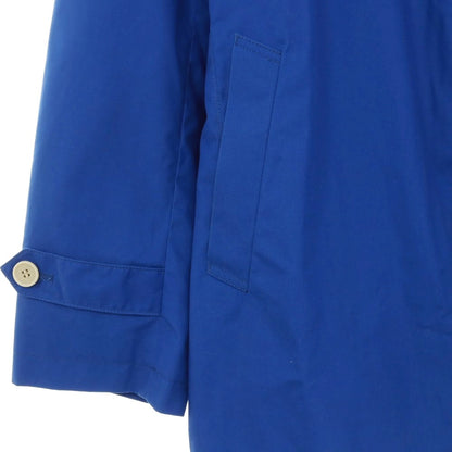 【中古】テイジンメンズショップ TEIJIN MENS SHOP ポリエステルコットン ステンカラーコート ブルー【サイズLL】【 状態ランクC 】【 メンズ 】