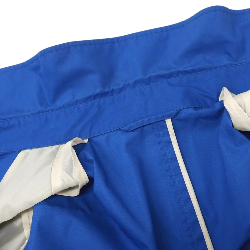 【中古】テイジンメンズショップ TEIJIN MENS SHOP ポリエステルコットン ステンカラーコート ブルー【サイズLL】【 状態ランクC 】【 メンズ 】