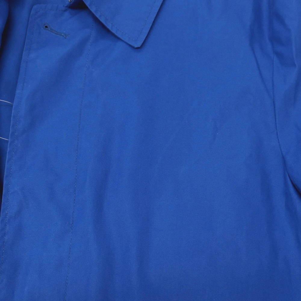 【中古】テイジンメンズショップ TEIJIN MENS SHOP ポリエステルコットン ステンカラーコート ブルー【サイズLL】【 状態ランクC 】【 メンズ 】