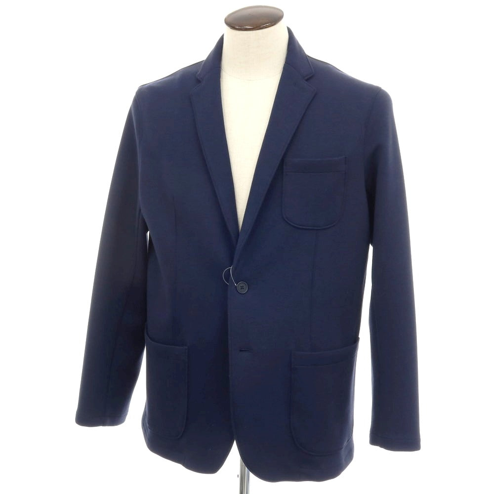 【中古】ビームスハート BEAMS HEART ストレッチ ポリエステルレーヨン ダンボールニット 2B カジュアルジャケット ネイビー【サイズXL】【 状態ランクB 】【 メンズ 】