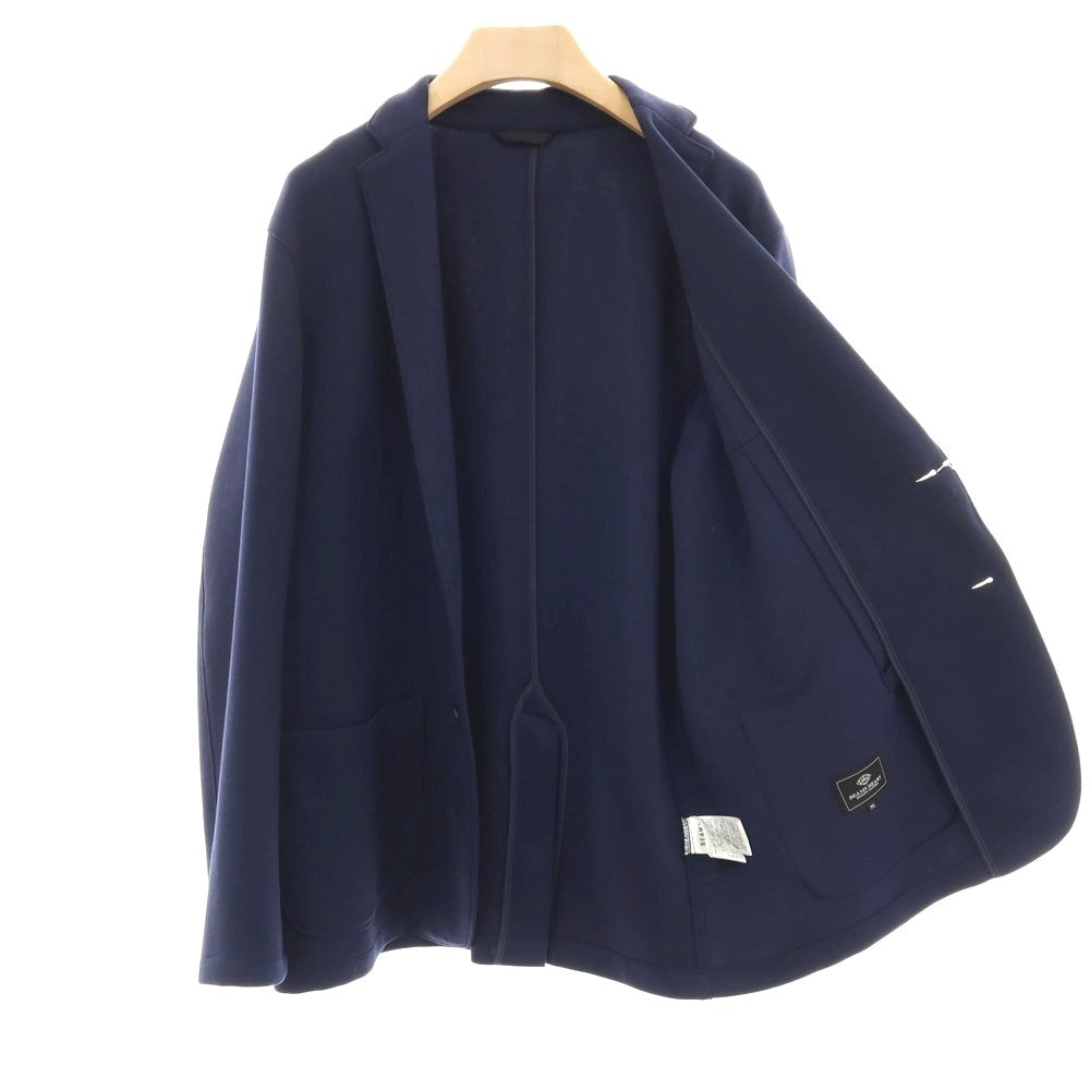 【中古】ビームスハート BEAMS HEART ストレッチ ポリエステルレーヨン ダンボールニット 2B カジュアルジャケット ネイビー【サイズXL】【 状態ランクB 】【 メンズ 】