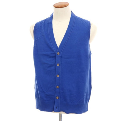 【中古】ビームスハート BEAMS HEART ハイゲージ コットンシルク ニットベスト ブルー【サイズXL】【 状態ランクB 】【 メンズ 】
