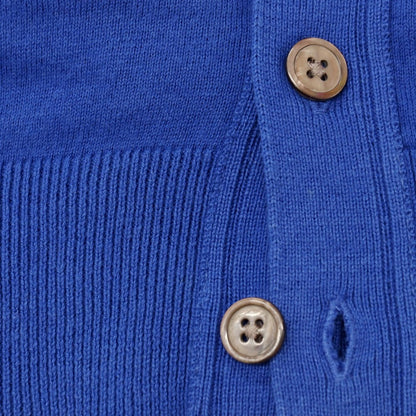 【中古】ビームスハート BEAMS HEART ハイゲージ コットンシルク ニットベスト ブルー【サイズXL】【 状態ランクB 】【 メンズ 】