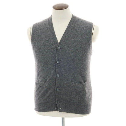 【中古】コルシーニ corsini ハイゲージカシミヤ ニットベスト カーディガン グレー【 L 】【 状態ランクC 】【 メンズ 】
