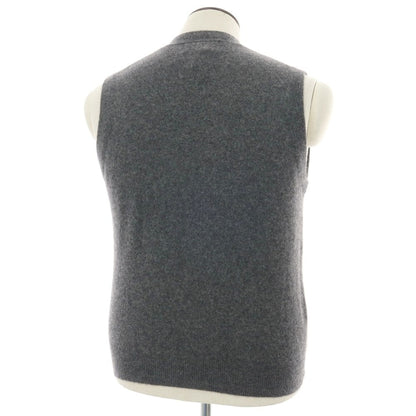 【中古】コルシーニ corsini ハイゲージカシミヤ ニットベスト カーディガン グレー【 L 】【 状態ランクC 】【 メンズ 】