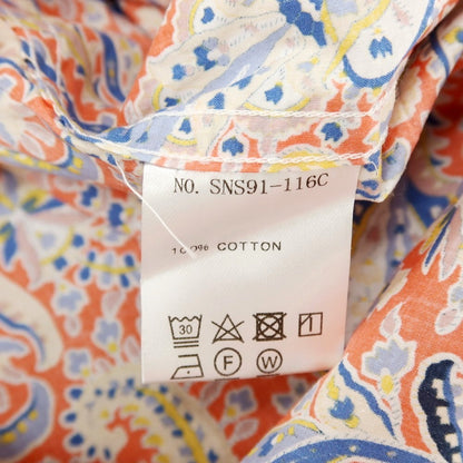 【中古】センティネル ディサイド SENTINEL DECIDE コットン ペイズリー プリント ボタンダウン 半袖シャツ オレンジ【サイズ50】【 状態ランクB 】【 メンズ 】