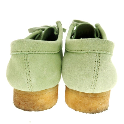 【中古】クラークス Clarks スエード ワラビーシューズ ライトグリーン【 UK7 】【 状態ランクB 】【 メンズ 】