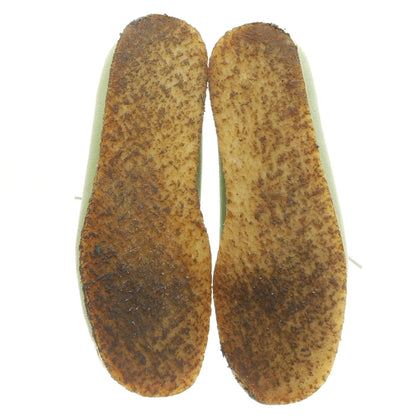 【中古】クラークス Clarks スエード ワラビーシューズ ライトグリーン【 UK7 】【 状態ランクB 】【 メンズ 】