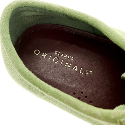 【中古】クラークス Clarks スエード ワラビーシューズ ライトグリーン【 UK7 】【 状態ランクB 】【 メンズ 】