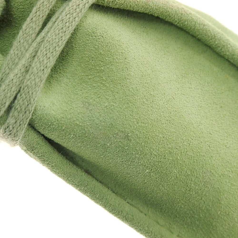 【中古】クラークス Clarks スエード ワラビーシューズ ライトグリーン【 UK7 】【 状態ランクB 】【 メンズ 】