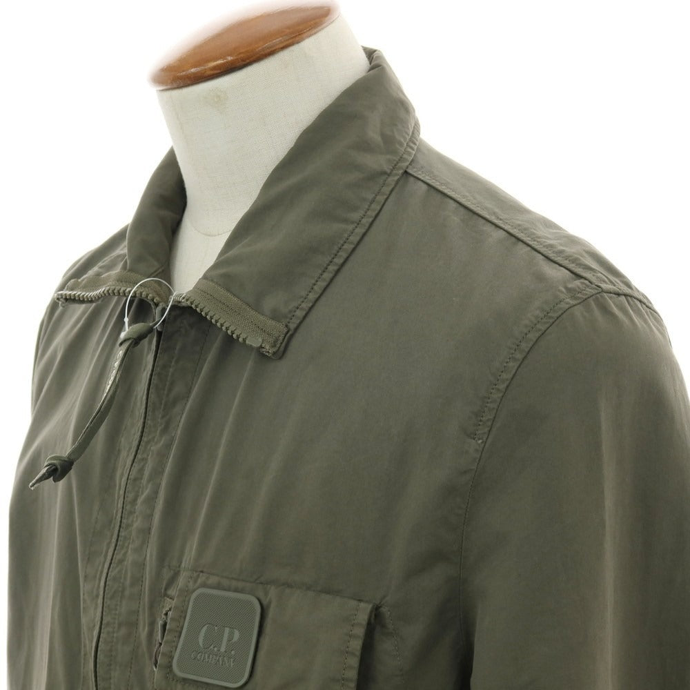 【中古】シーピーカンパニー C.P.Company コットン ジップアップ シャツブルゾン オリーブ【 M 】【 状態ランクC 】【 メンズ 】