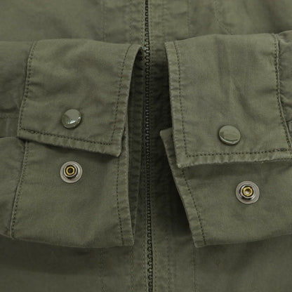 【中古】シーピーカンパニー C.P.Company コットン ジップアップ シャツブルゾン オリーブ【 M 】【 状態ランクC 】【 メンズ 】