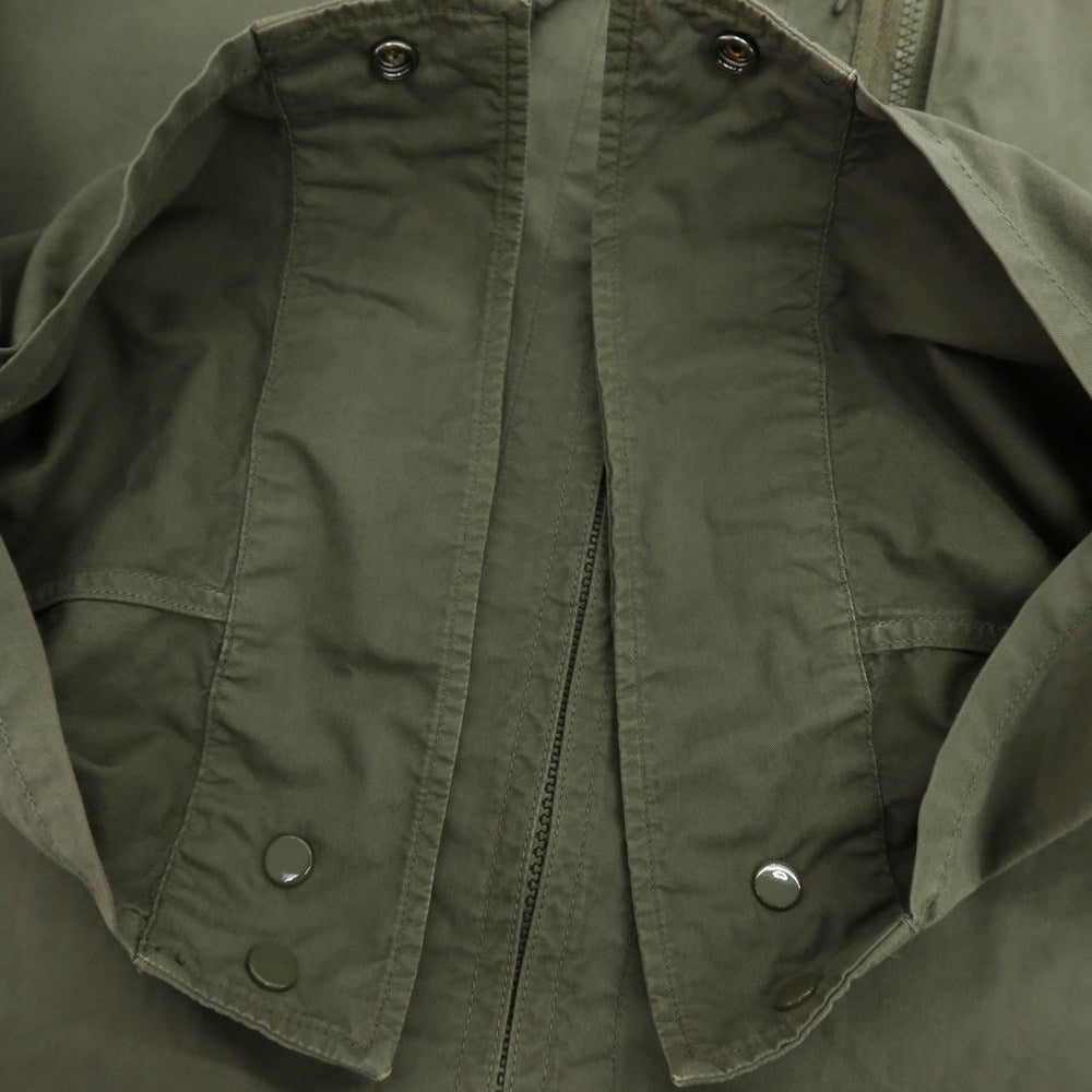 【中古】シーピーカンパニー C.P.Company コットン ジップアップ シャツブルゾン オリーブ【 M 】【 状態ランクC 】【 メンズ 】