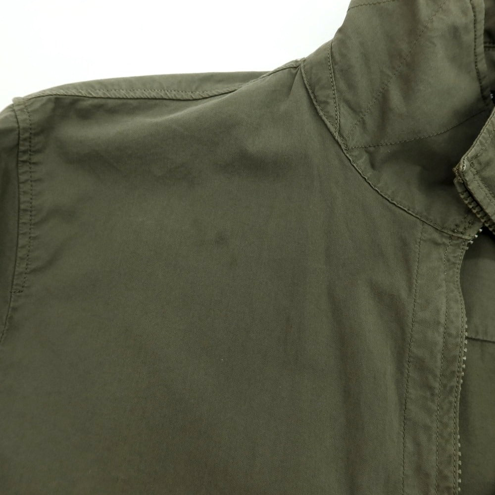 【中古】シーピーカンパニー C.P.Company コットン ジップアップ シャツブルゾン オリーブ【 M 】【 状態ランクC 】【 メンズ 】