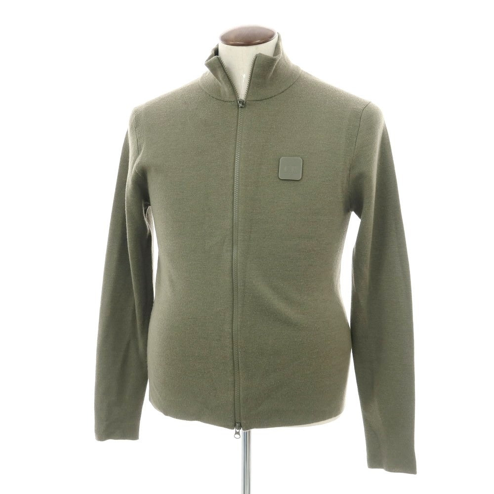 【中古】シーピーカンパニー C.P.Company ウールアクリル ジップアップ カーディガン オリーブ【 50 】【 状態ランクC 】【 メンズ 】