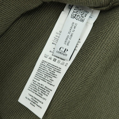 【中古】シーピーカンパニー C.P.Company ウールアクリル ジップアップ カーディガン オリーブ【 50 】【 状態ランクC 】【 メンズ 】