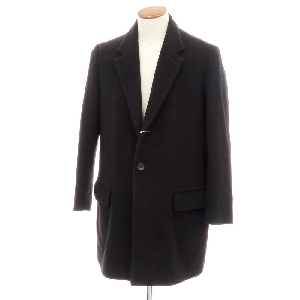 【中古】インターナショナルギャラリービームス International Gallery BEAMS × PER BACCO チェスターフィールドコート ブラック【サイズ46】【 状態ランクC 】【 メンズ 】[BPD]