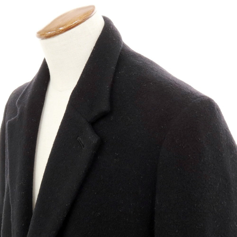 【中古】インターナショナルギャラリービームス International Gallery BEAMS × PER BACCO ウールナイロン チェスターフィールドコート ブラック【 46 】【 状態ランクC 】【 メンズ 】