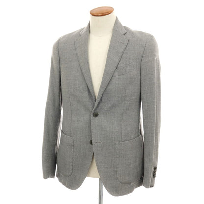 【中古】サルトリア ラトーレ SARTORIA LATORRE ウール 2B テーラードジャケット グレー【サイズ48】【 状態ランクC 】【 メンズ 】