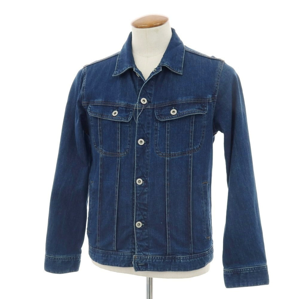 【中古】ナノユニバース nano universe ストレッチ デニムジャケット ジージャン ネイビー【 M 】【 状態ランクC 】【 メンズ 】