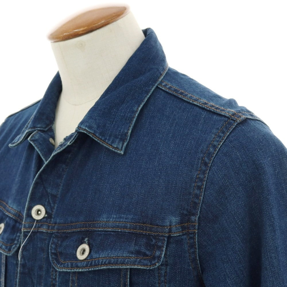 【中古】ナノユニバース nano universe ストレッチ デニムジャケット ジージャン ネイビー【 M 】【 状態ランクC 】【 メンズ 】