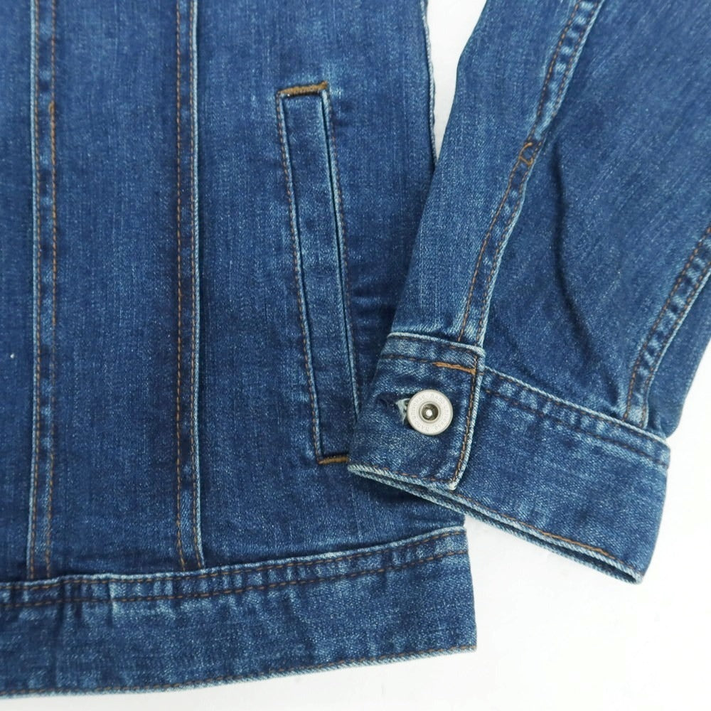 【中古】ナノユニバース nano universe ストレッチ デニムジャケット ジージャン ネイビー【 M 】【 状態ランクC 】【 メンズ 】
