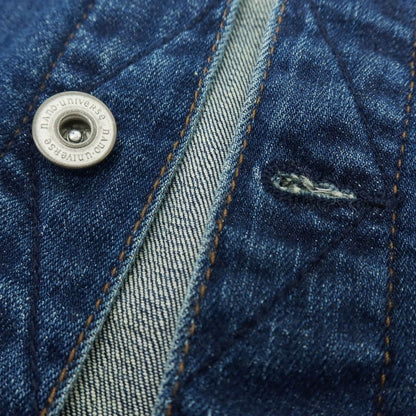 【中古】ナノユニバース nano universe ストレッチ デニムジャケット ジージャン ネイビー【 M 】【 状態ランクC 】【 メンズ 】