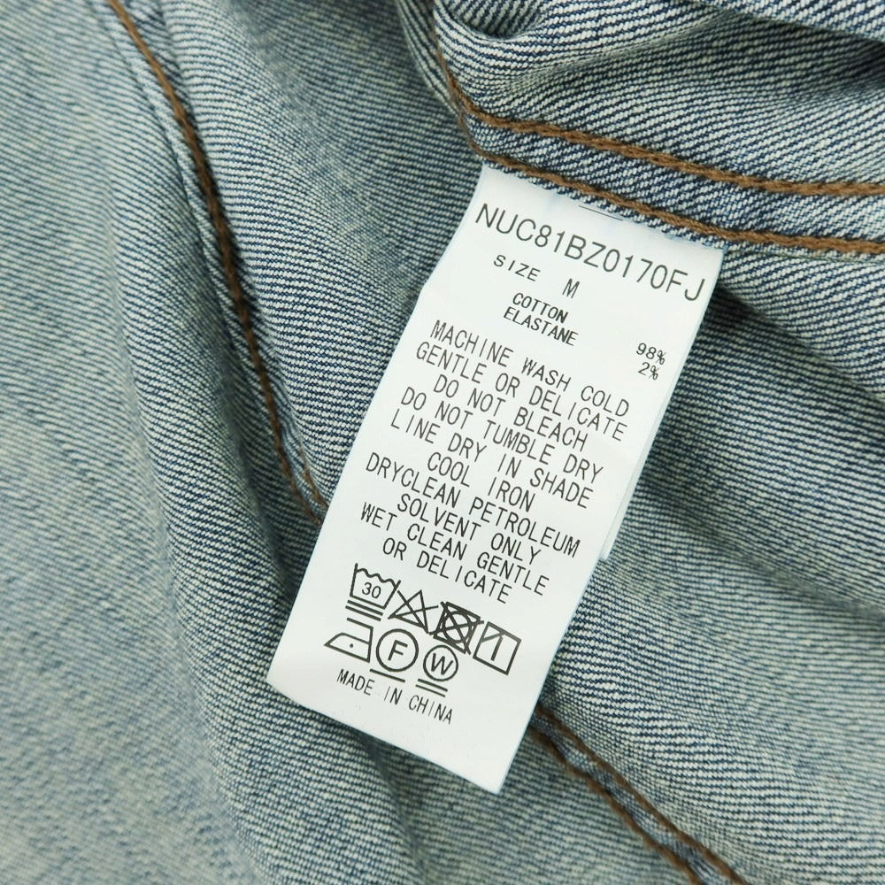 【中古】ナノユニバース nano universe ストレッチ デニムジャケット ジージャン ネイビー【 M 】【 状態ランクC 】【 メンズ 】