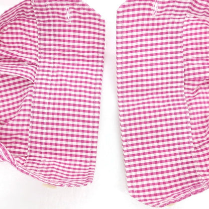 【中古】トゥモローランド TOMORROWLAND コットン ギンガムチェック カジュアルシャツ ピンクxホワイト【 S 】【 状態ランクB 】【 メンズ 】