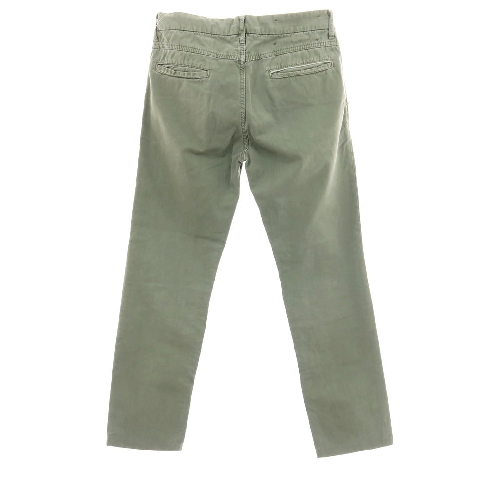 【中古】ケアレーベル Care label コットン カジュアルスラックスパンツ オリーブ【サイズ30】【 状態ランクC 】【 メンズ 】[CPD]