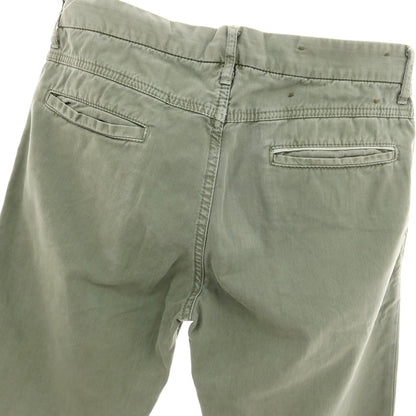 【中古】ケアレーベル Care label コットン カジュアルスラックスパンツ オリーブ【サイズ30】【 状態ランクC 】【 メンズ 】
