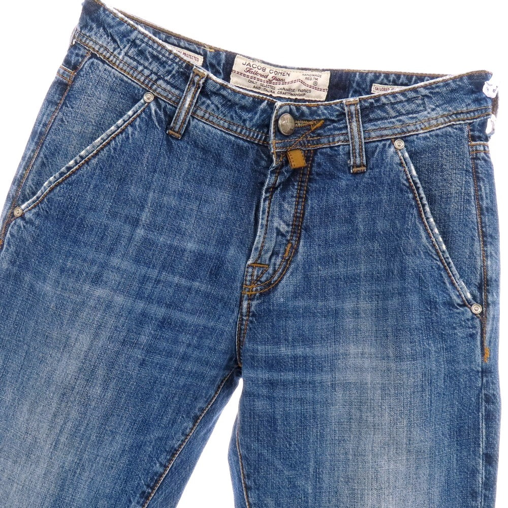 【中古】ヤコブコーエン JACOB COHEN PW606 NEW コットン デニムパンツ ジーンズ ブルー【 31 】【 状態ランクC 】【 メンズ 】