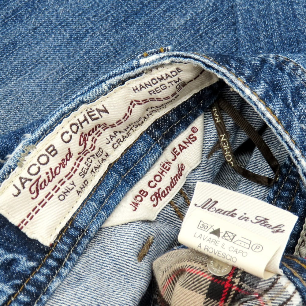 【中古】ヤコブコーエン JACOB COHEN PW606 NEW コットン デニムパンツ ジーンズ ブルー【 31 】【 状態ランクC 】【 メンズ 】