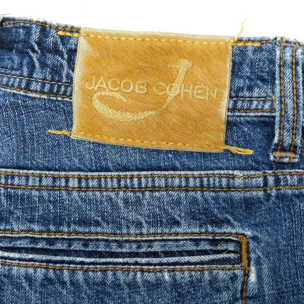 【中古】ヤコブコーエン JACOB COHEN PW606 NEW コットン デニムパンツ ジーンズ ブルー【 31 】【 状態ランクC 】【 メンズ 】