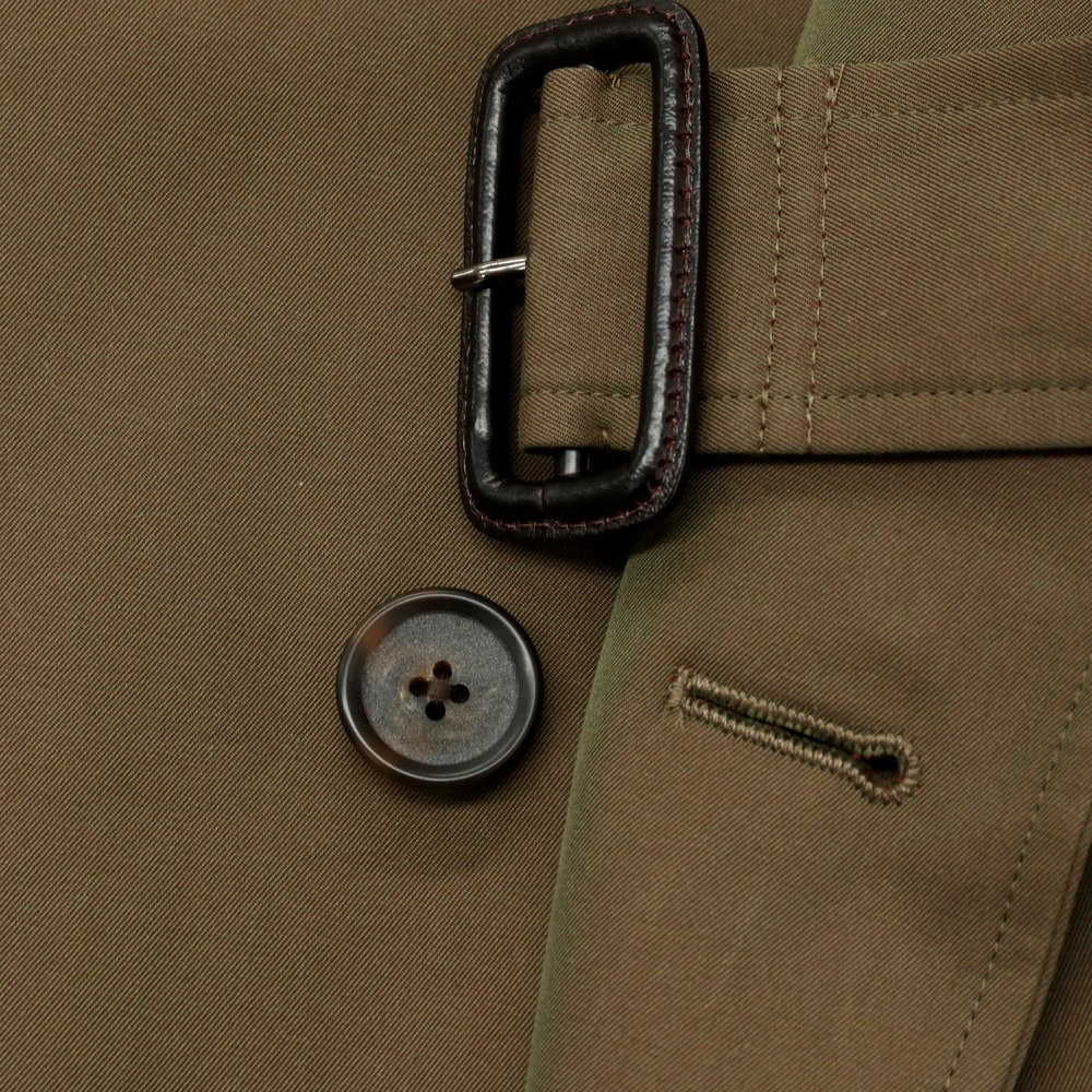 【中古】グローバルスタイル GLOBAL STYLE コットン 玉虫 ステンカラーコート オリーブ系【サイズ表記なし（M位）】【 状態ランクB 】【 メンズ 】