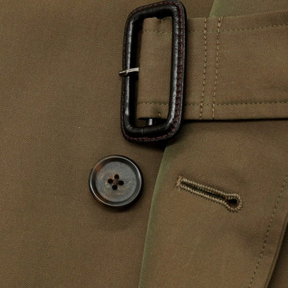 【中古】グローバルスタイル GLOBAL STYLE コットン 玉虫 ステンカラーコート オリーブ系【サイズ表記なし（M位）】【 状態ランクB 】【 メンズ 】